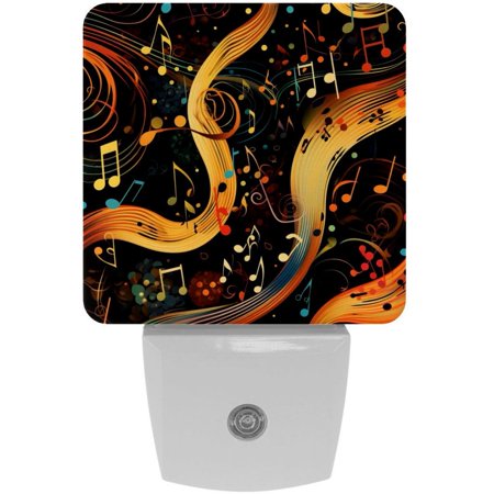 

Notes LED Square Night Lights - Energy Efficient & Elegant Decorative Lighting for Your Home - Set of 2 Understated Square LED Nightlights