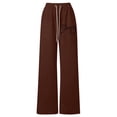 thumbnail image 3 of ibiyuan Girls Wide Leg Pants, Sweatpants for Girls, High Waist Loose Girls Baggy Pants, Trendy Daily School Pants for Teen Girls, 3 of 5