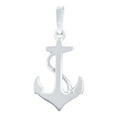 thumbnail image 2 of 925 Sterling Silver Unisex Anchor Ocean Life Charm Pendant for Men Women, 2 of 4