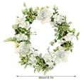 thumbnail image 3 of Puerta artificial Guirnalda de flores Simulación Decoración floral Banquete de boda Guirnalda de flores falsas Adorno para el hogar, Azul, 40cm Eigraketly HA9088-05B, 3 of 6