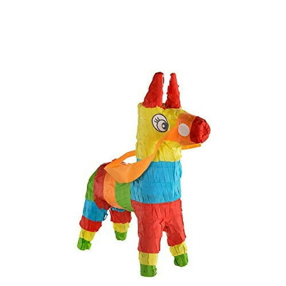 Amscan Mini Donkey Pinata Decoration, 7 1/2" x 5 3/4", Multicolor