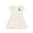 thumbnail image 4 of Bluey Toddler Girls Graphic Print Skater Dress with Short Sleeves, Sizes 12M-5T, 4 of 6