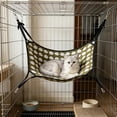 thumbnail image 5 of AYktou Cat Hammock, Breathable Cat Bed Hanging Lounger, Foolproof Foldable Hanging Pet Bed, 19.7×15.7 Inch Under Chair Hammock Cradle Washable Cat Hammock Cats Sleeping Basket, 5 of 6