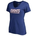 thumbnail image 2 of Women's Royal New York Giants Wordmark V-Neck T-Shirt, 2 of 3
