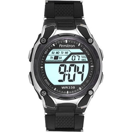 Armitron Mens Sport Grey Round