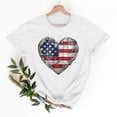 thumbnail image 3 of Goodtrade8 Summer Shirts for Women Short Sleeve Graphic Pullover 4th of July Independence Day Casual Red White and Blue USA Years Anniversary Fashion Womens Shirts American Flag, 3 of 8