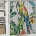 thumbnail image 6 of Fenyluxe Parrot Flowers Shower Curtain for Bathroom Decoration with Hooks, Made of 100% Polyester Fiber, Home Bathtubs Bathroom Curtain with Various Sizes and High Definition Digital Printing 60"x72, 6 of 7