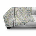 thumbnail image 3 of Leopard Soft Flannel Fleece Throw Blanket, Different Vibrant Jaguar Interpretations on a Striped Background Exotic Theme, Cozy Plush for Indoor and Outdoor Use, 60" x 80", Multicolor, by Ambesonne, 3 of 6