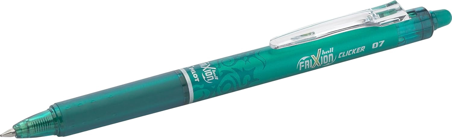 Pilot Pen Pilot Frixion Clicker Erasable Fine Point Pen, Green, Pack of 12