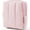 Pink, variant on Small Travel Makeup Bag for Purse Toiletry Pouch, Puffy Padded Mini Cosmetics Bag, Cute Make Up Pouch for Women with Slip-in Pocket, Travel Essentials for Toiletries, Pink