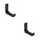 thumbnail image 1 of Cateissary Folding Hanging Hooks Punch Free Towel Edge Smooth Bearing Foldable Clothes Hanger Invisible Rack Coat Strong for Bathroom negro 2Conjunto, 1 of 6