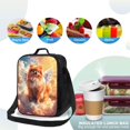 thumbnail image 4 of Honeii Cute Cloud Pomeranian Print Insulated Lunch Bag, Reusable Lunch Box for Adult, Leakproof Cooler Bag for Work Office Travel Picnic, 4 of 7