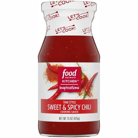 (2 Pack) Food Network Kitchen Inspirations Thai Style Sweet & Spicy Chili Cooking Sauce, 15 oz (Best Ready Made Chilli Con Carne Sauce)