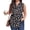 Black Red Floral, variant on Women Blouses Plus Size Tops V Neck Shirts Tunic Casual Sleeveless Swing Flowy Blouses