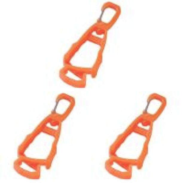 Clip de guante para exteriores, guarda de seguridad multiusos para trabajo laboral, color naranja