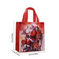 thumbnail image 3 of Fmbmuo Large Tie Dye Red Non-Woven Candy Bags with Drawstring, Reusable Gift Bag for Holiday Use, 3 of 5