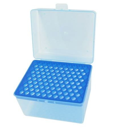 Unique Bargains Laboratory Lab Plastic 100 Positions 1mL Centrifuge Tube Stand Holder Box