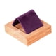 thumbnail image 3 of Soporte de madera para pendientes, exhibidor de pendientes, organizador de pendientes suave para regalo Morado oscuro, 3 of 7