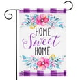thumbnail image 2 of Briarwood Lane Floral Home Sweet Home Spring Burlap Garden Flag, 2 of 4