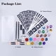 thumbnail image 5 of Body Glitter Tattoo Set Kit de tatuajes temporales con purpurina 22 piezas yeacher Conjunto de brillo corporal, 5 of 7