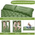 thumbnail image 5 of GVDV Double Campinag Sleeping Pad, Extra Thickness Sleeping Mat for Camping with Pillow Built-in Foot Pump, Green, 5 of 7