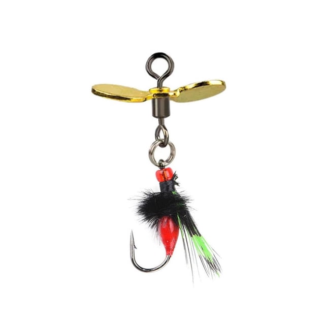 EZLIFE Anzuelos para moscas Moscas Insectos Señuelos Cebos Pesca con mosca Cebos con lentejuelas Anzuelos M6T5