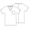 thumbnail image 3 of Cherokee Workwear Originals Men & Women's Scrubs Top V-Neck Tunic 4777, 3 of 3