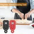 thumbnail image 3 of Shoreew Magnetic Dough Scoring Tool with Push-Pull Design Easy to Use Bread Lame Cutter for Sourdough Baking Ergonomic Grip Bread Making Tools with 5 Razor Blades, 3 of 6