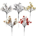 thumbnail image 3 of Monstrate Navidad bayas artificiales cono de pino flor rama salón pared fiesta vacaciones árbol de Navidad decoración Type8 NO8, 3 of 6