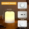 thumbnail image 6 of LED Reading Lamp, RGB Touch Night Light, Tapping Table Light, Bedroom Bedside Light, Colorful Atmosphere Light, Color Changing Light, Dimmable USB Charging, Bedroom Lamp, Bedside Table Lamp, Bed Lamp, 6 of 18