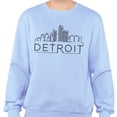 thumbnail image 2 of Skyline Detroit Michigan Sweatshirt Unisex Small Light Blue, 2 of 5