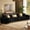 Black, variant on Wiilayok 104" Velvet Modular Sofa,Black Curved Chesterfield Sectional Sofa Couch with Gold Accents, Luxury Mid-Century Classic 4 Seater Sofa for Living Room