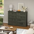 thumbnail image 6 of YouTrend Rustic 8-Drawer Wood Dresser, Large Storage Chest Organizer with Metal Handles for Bedroom, Living Room, Farmhouse Style Furniture,Gray, 6 of 7