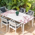 thumbnail image 2 of Cherry Blossom Table Cloths for 3 Foot Rectangle Tables, Spring Pink Floral Branches Watercolor Patio Waterproof Elastic Fitted Tablecloths, Washable Rectangular Table Cover for Camping, 2 of 8