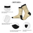 thumbnail image 4 of Disketp Paw In Groovy Style Unisex Mid-Calf Socks Lightweight Breathable Ventilation Ankle Socks, 4 of 7