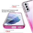 thumbnail image 4 of Pour Samsung S21 Plus Étui Étui de Téléphone Mince en Cristal Pare-Chocs Transparent Robuste avec Protection Rigide PC+TPU Souple Anti-Chute Anti-Rayures (Rose 6.7 Pieds' 2021), 4 of 7