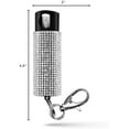 thumbnail image 6 of Bling it On Pepper Spray Keychain with Safety Twist Top Mini and Easy Carry Lightweight and Fashionable Maximum Police Strength OC Spray 16 Feet Range 0.5 fl oz, 6 of 6