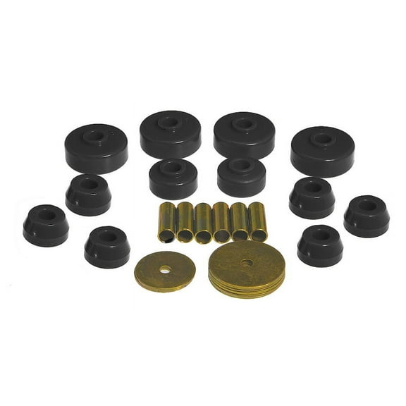Prothane 79-88 Toyota Truck 4wd Body Mount Kit - Black Fits select: 1988 TOYOTA PICKUP RN63 STD, 1986 TOYOTA PICKUP 1/2 TON RN50