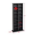thumbnail image 2 of Prepac 22 in W x 51 in H x 8.75 in D Double Multimedia Storage Tower, 2 of 3