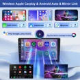 thumbnail image 5 of Eforcase Android 13 Car Radio for Dodge Nitro 2007-2012 with Wireless Carplay Android Auto, 7" Touchscreen Car Stereo Radio with Mirror Link WiFi/GPS Bluetooth FM RDS EQ SWC+Backup Camrea, 5 of 11