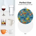 thumbnail image 6 of Vsdgher Animals In Camping Leather Coasters for Drinks, Durable Drink Coasters 4 Set for Tabletop Protection, Luxurious Home Décor and Housewarming Gift ( {designName})Round Shape, 6 of 6