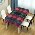 thumbnail image 4 of Yayeee Tablecloths 54" x 72" Rectangle Wrinkle Resistant Party Table Cover, Vibrant Green Tartan Pattern, 4 of 8
