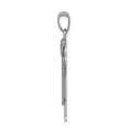 thumbnail image 2 of 14k White Gold The Kids Medium Boy in Overalls with Hat on Left Engravable Love Charm XK428, 2 of 3