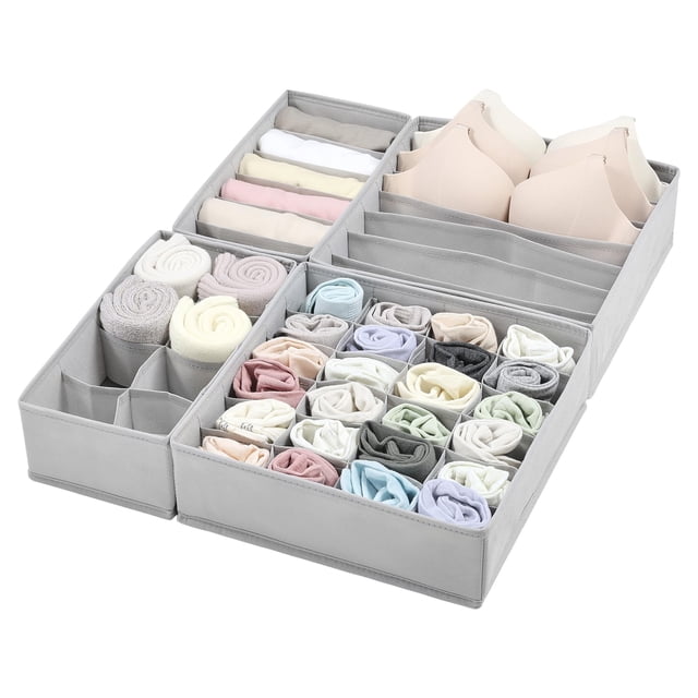 Set organizador de cajones Vtopmart, paquete de 4 unidades, 6+7+8+24 celdas
