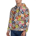 thumbnail image 3 of Fotbe Men's Hoodie with Beach Life Pattern - Kangaroo Pocket Pullover Hooded Sweatshirt, Perfect for Daily Wear, Travel, and Home-Medium, 3 of 7