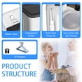 thumbnail image 5 of Erivess Portable Twin Tub Washing Machine, 22 lbs Capacity with Drain Pump & Free Dry Rack, Semi-Automatic for Dorms, Apartments, 5 of 7