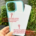 thumbnail image 3 of 5 Packs Sublimation Blank Phone Case Covers Compatible with iPhone 15 Pro Max, 6.7" 2D Blanks Dye Phone Case With Aluminum Inserts Personalized Printable Sub Phone Cover Blanks Soft Rubber Light Blue, 3 of 7