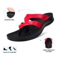 thumbnail image 4 of AEROTHOTIC Arch Supportive Strappy Orthotic Comfortable Flip Flops Cushion Soft Toe Post Non-Slip Summer Casual Travel Walking Thong Sandals Women Beach Essentials, 4 of 6