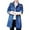 Blue, variant on Women's Cardigan Denim Jacket Slim Embroidery Long Sleeve Coat Female Jeans Jackets Coats,Blue Women's Cardigan M