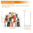 thumbnail image 3 of Cats Family Napkin Holder for Table Clear Napkin Stand Paper Holder Acrylic Organizer Dispenser Napkins for Dinner Kitchen Restaurant Room, 3 of 8